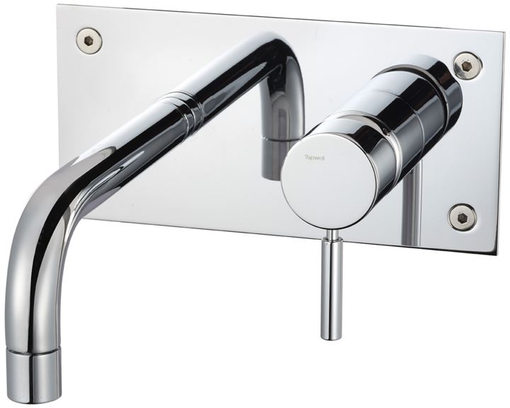 Ammehana piiloasennuksella Tapwell BOX006 Chrome, 175 mm juoksuputkella, kromi