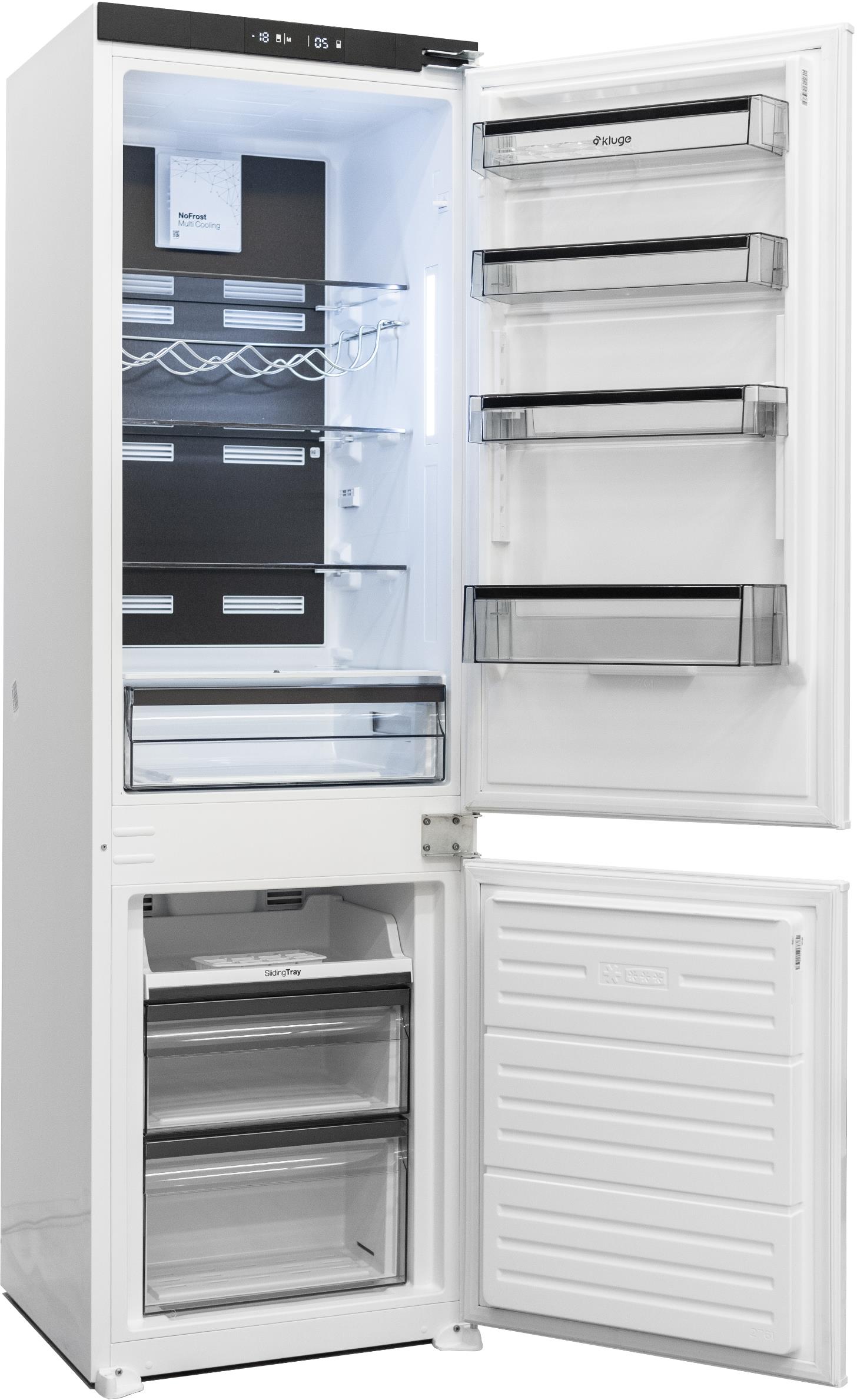 Integroitava jääkaappipakastin Kluge KCN2233J, NoFrost, 54cm