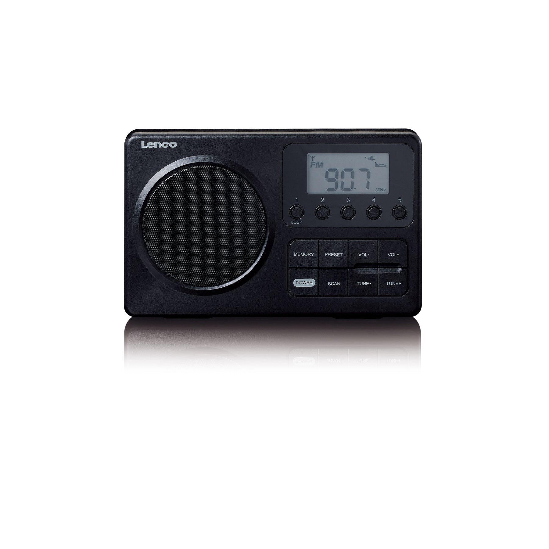 Kannettava FM-radio Lenco MPR035BK, musta