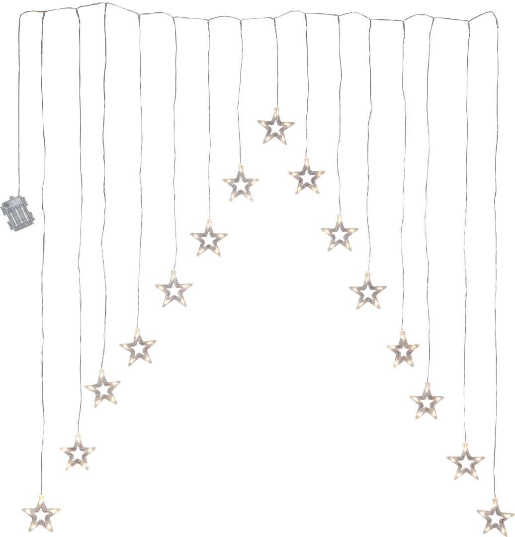 Valoverho Star Trading DecyStar, 125 x 120 cm, läpinäkyvä