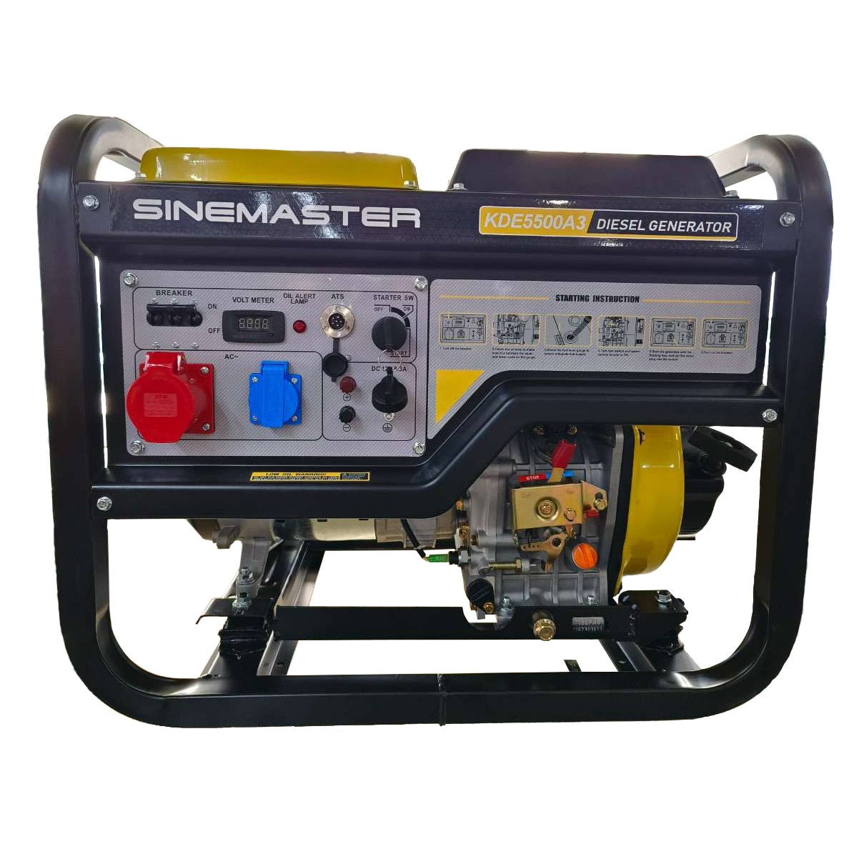 Dieselgeneraattori Sinemaster KDE5500A3, 400V