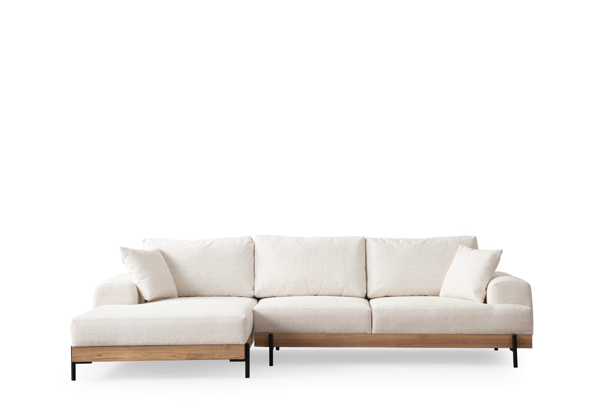 Divaanisohva Valento Furniture Eti Oak, 3-istuttava, vasen