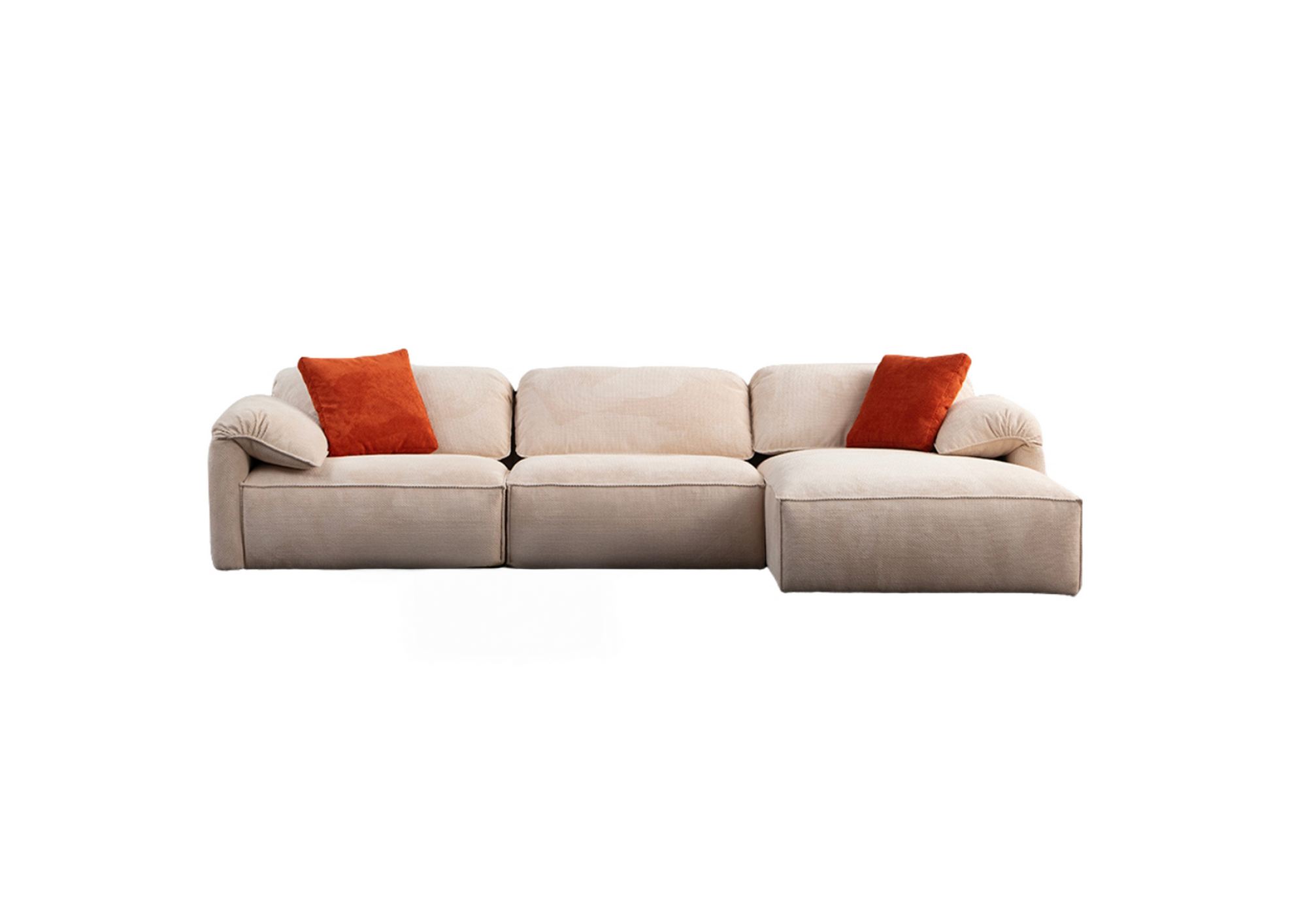 Divaanisohva Valento Furniture Flamingo Corner 5, 4-istuttava, kerma