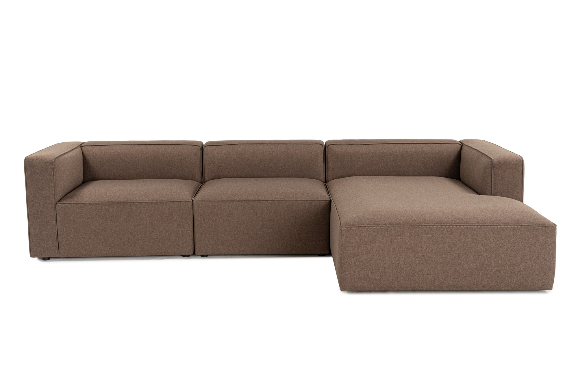 Divaanisohva Valento Furniture Mora XL, 3-istuttava, oikea, ruskea