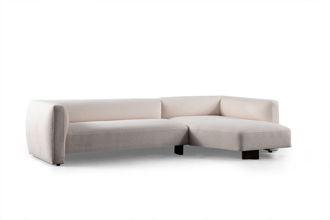 Divaanisohva Valento Furniture Rena Corner, 3-istuttava, oikea, valkoinen
