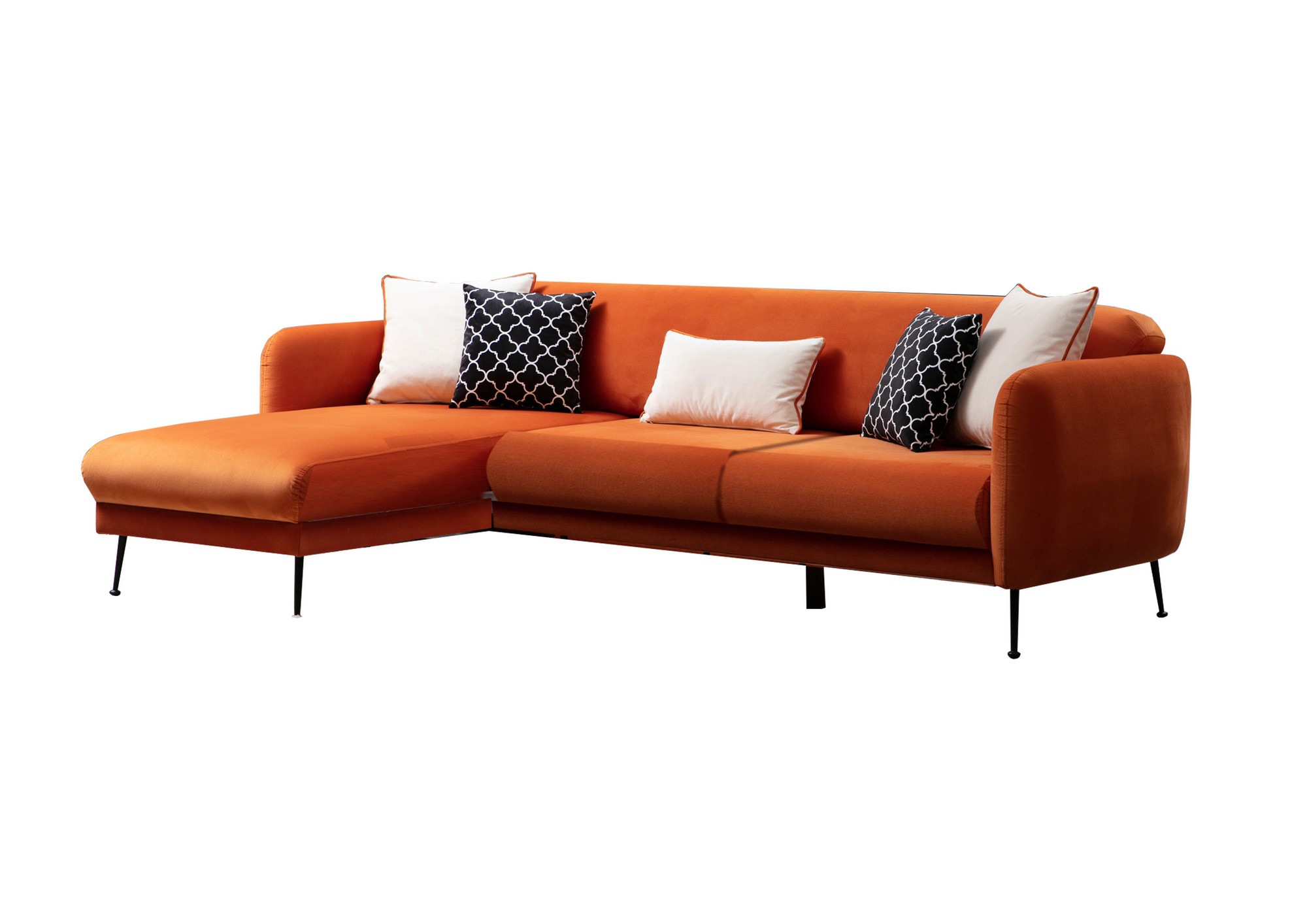 Divaanisohva Valento Furniture Sevilla, vasen, oranssi