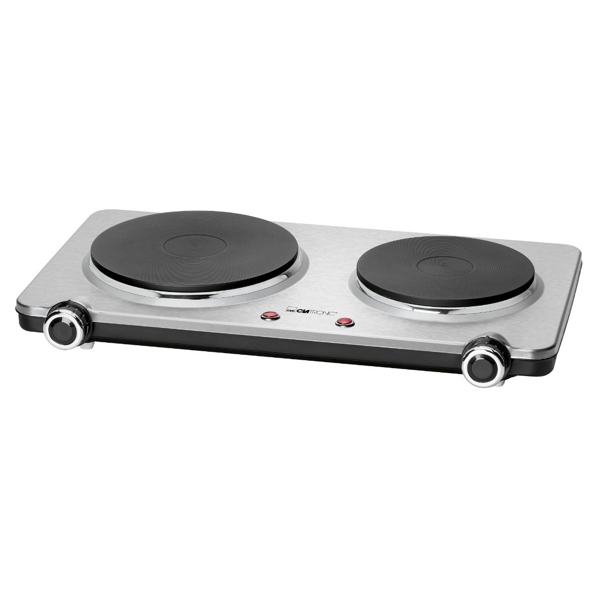 Keittolevy Clatronic DKP3668E, 2-levyinen, ruostumaton teräs
