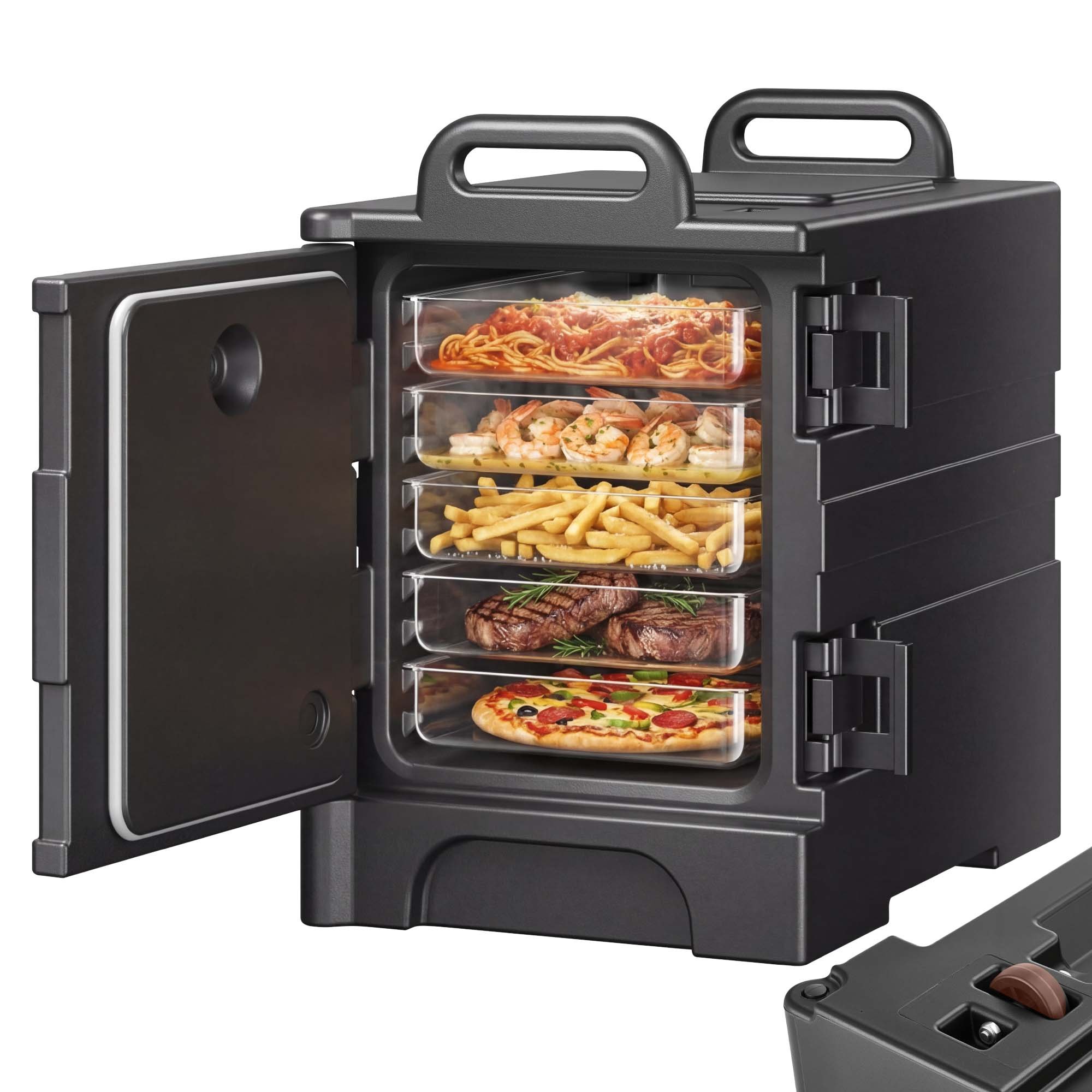 Eristetty ruoan kuljetuslaatikko North Craft BW-75, 75L, Musta