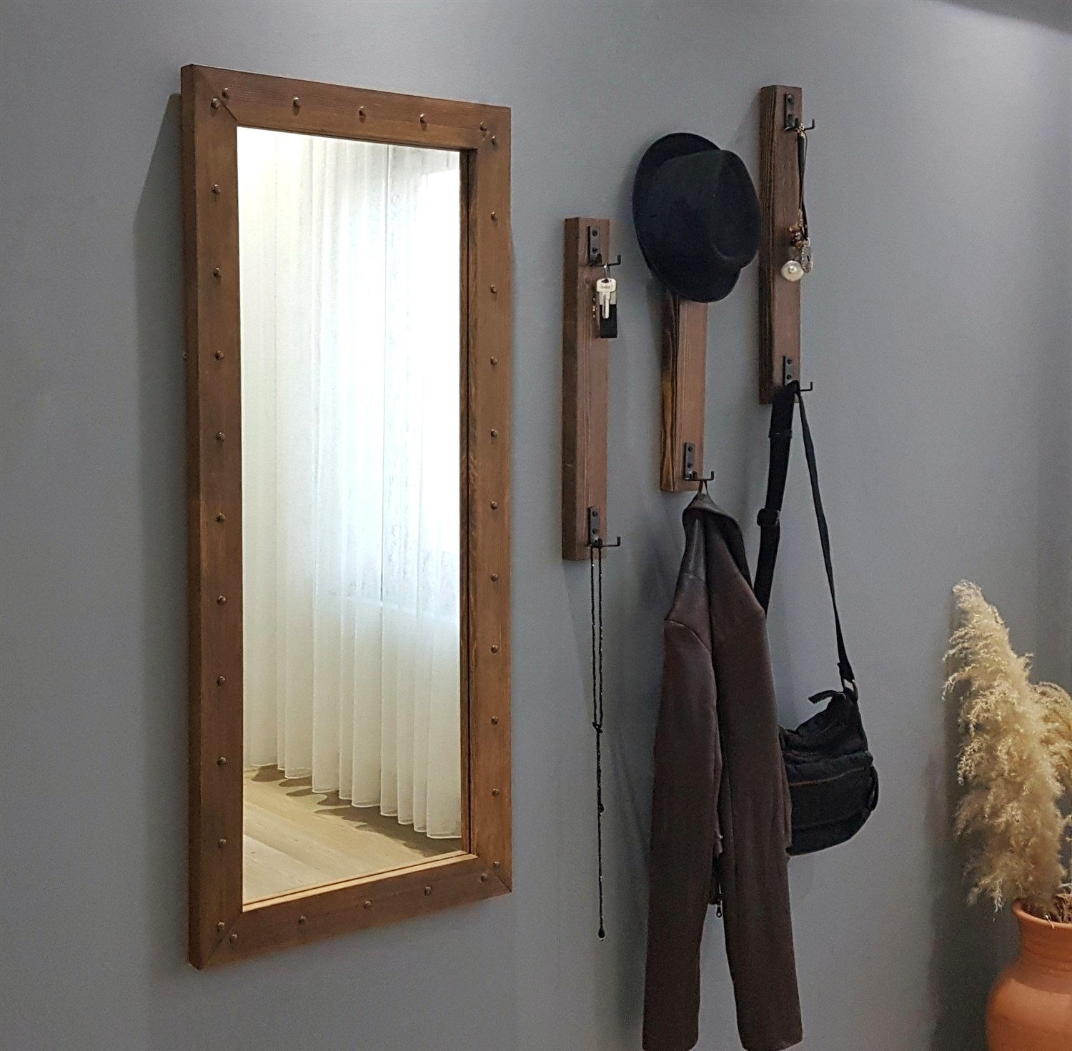 Eteiskalusto Valento Furniture V108, Pähkinä, 50x110cm
