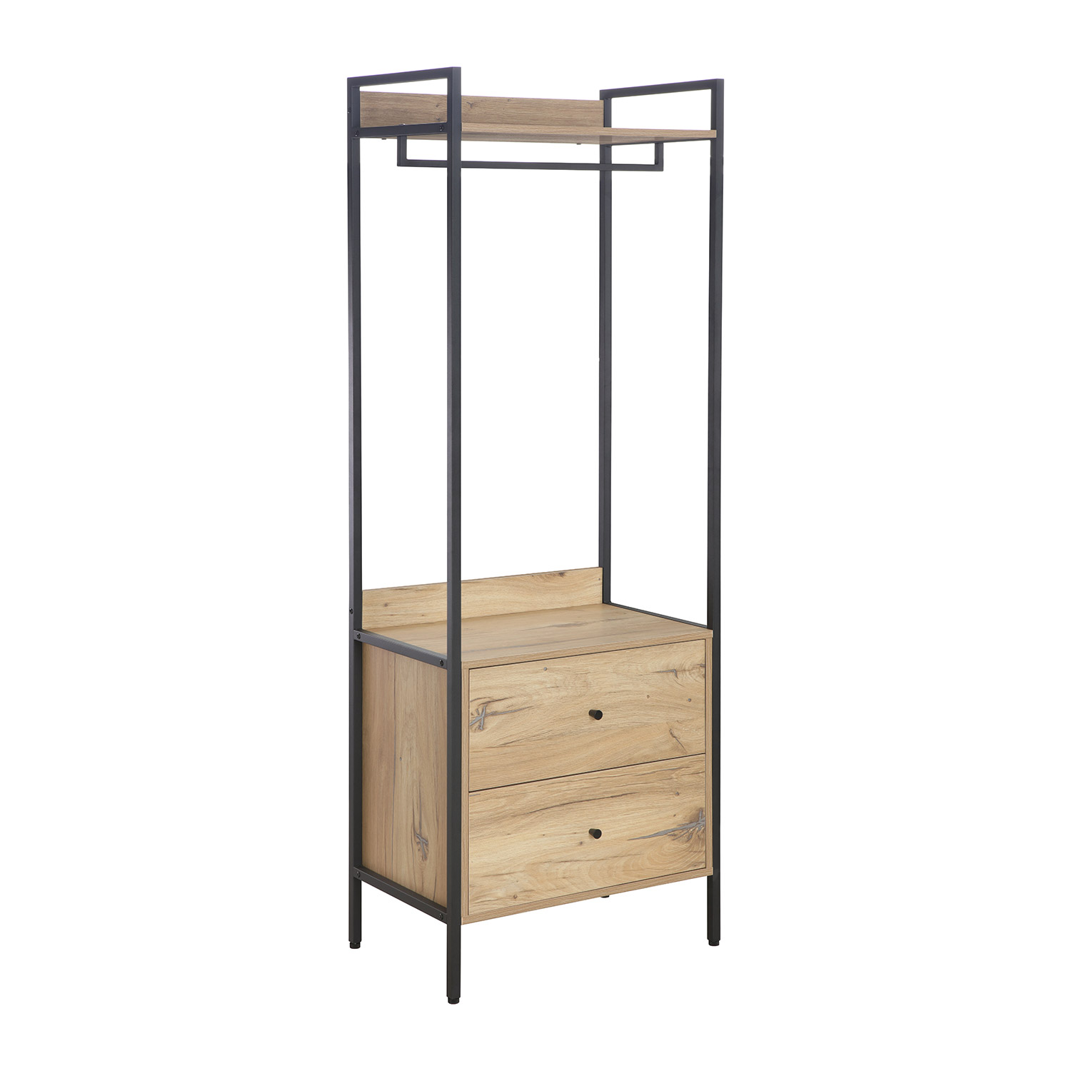 Eteishylly Home4You Hannes, 64x40x180cm, Maalaisromanttinen Melamiini, Ruskea