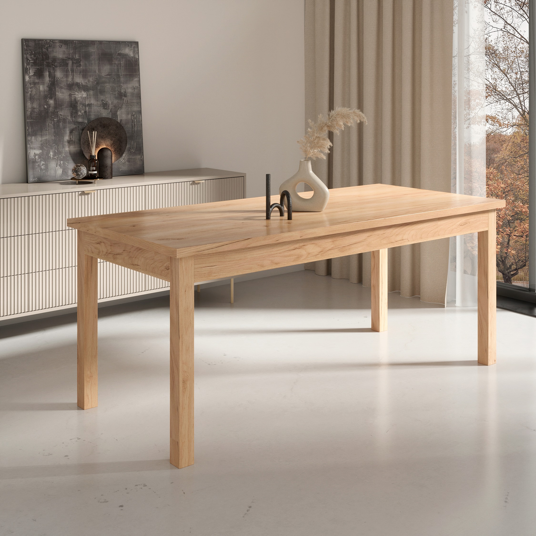 Jatkettava ruokapöytä ADRK Rodos 80, 140/180x80cm