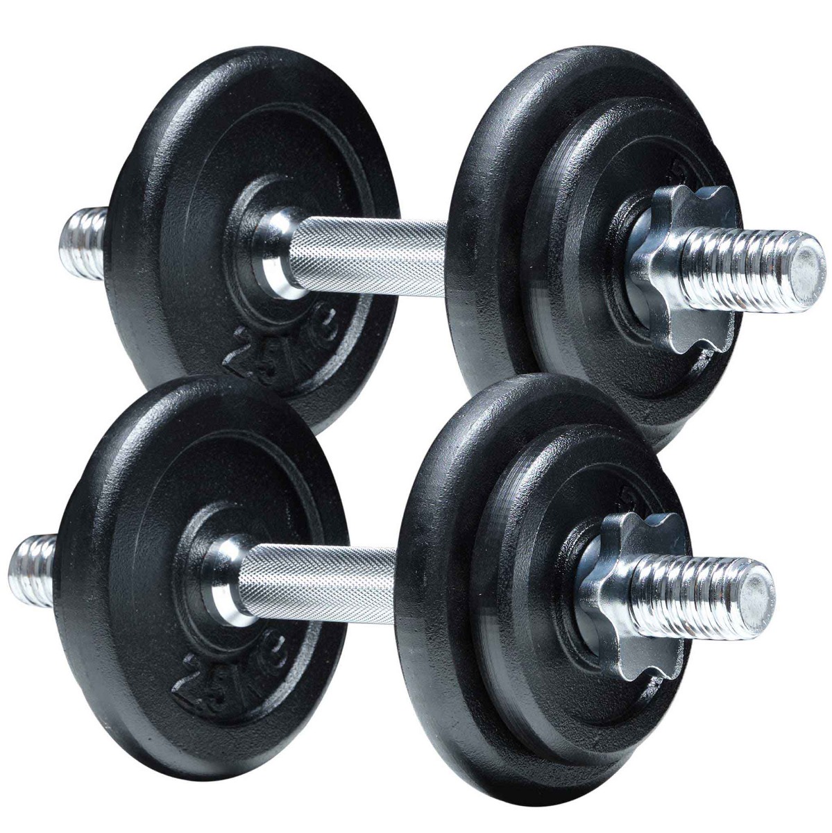 Käsipainosetti salkussa Fit&#039;n Shape, 2kpl, säädettävät, 20kg