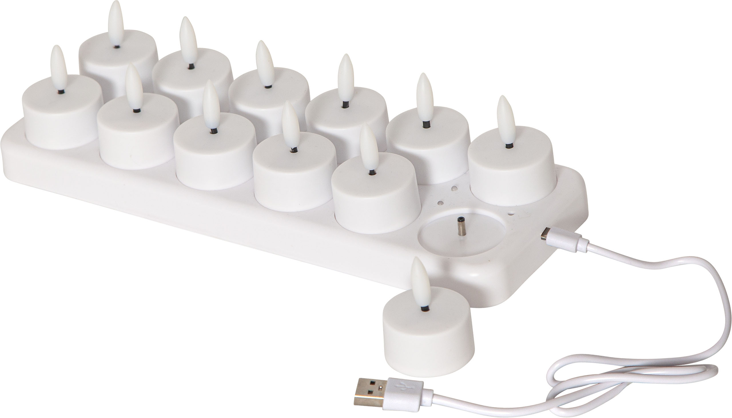 Ladattavat LED-tuikut Star Trading Flamme Charge, 12 kpl