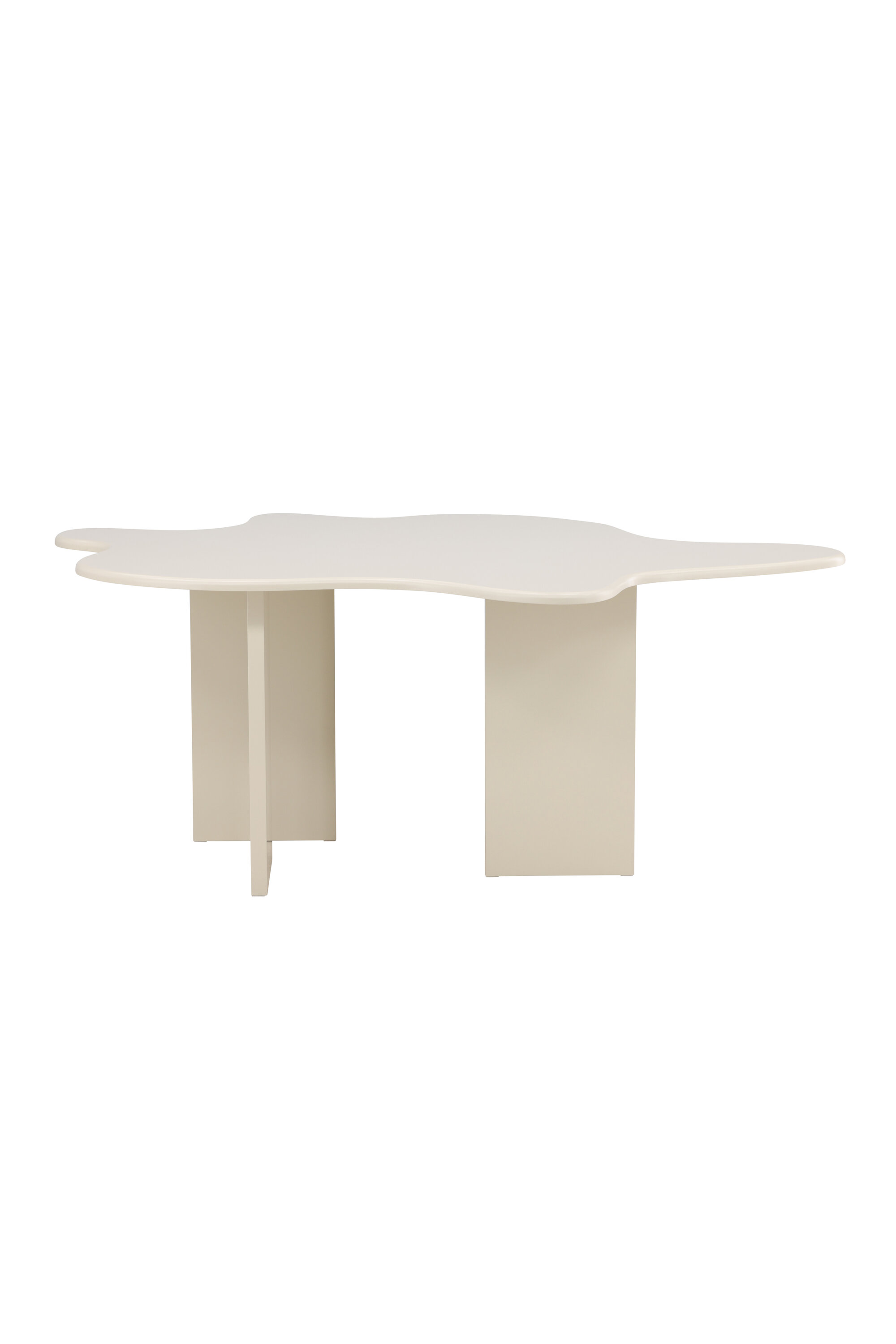 Ruokapöytä Vind Flower, 190x123x76 cm, MDF, beige