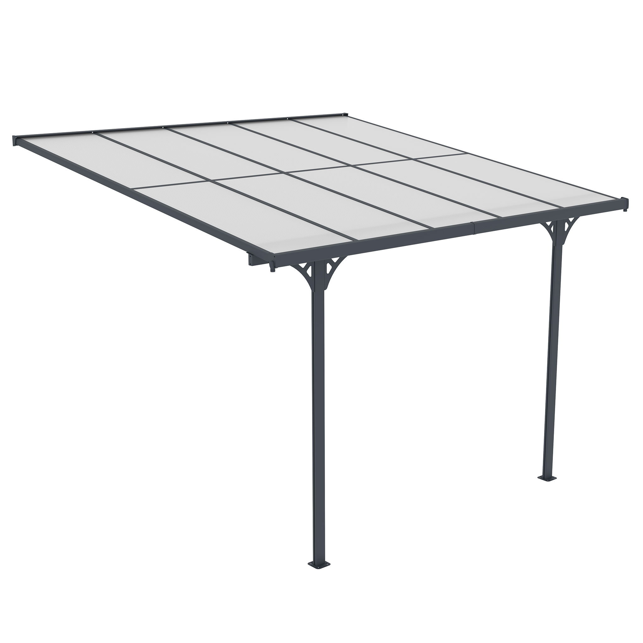 Terassikatos Fornorth 313x300x225-270cm harmaa