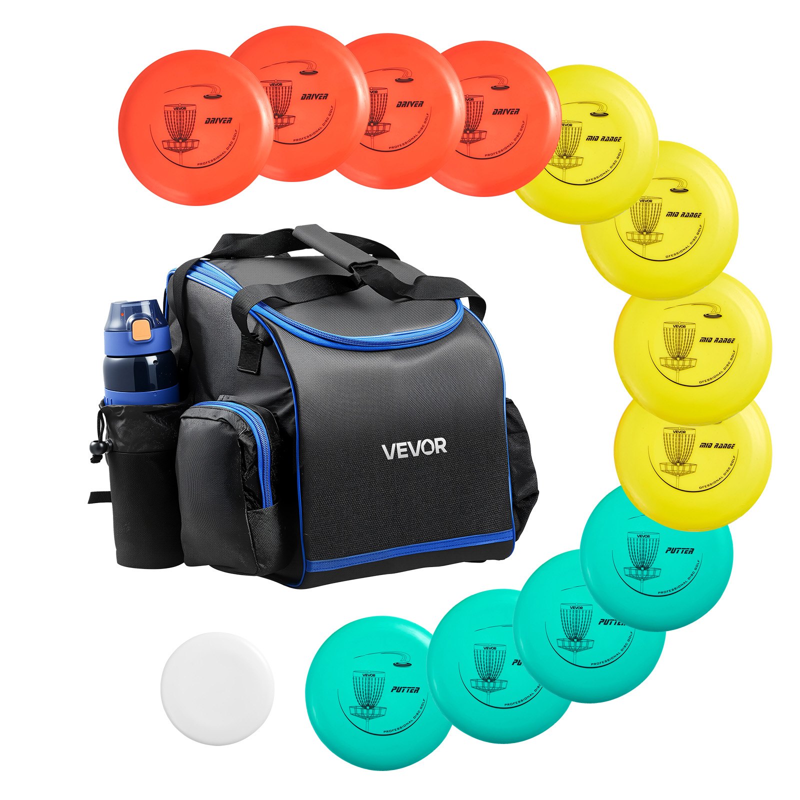 Frisbeegolfsetti North Craft, 12 kiekkoa, 2.5 kg