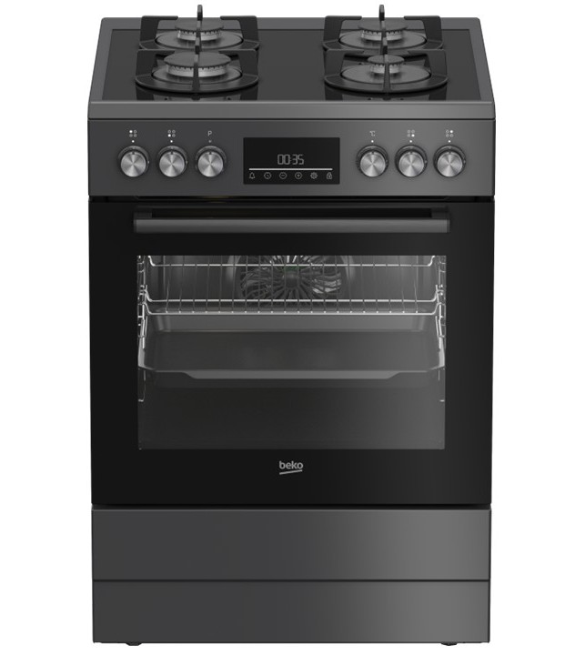 Kaasuliesi sähköuunilla Beko FBM62330GADSN, 60cm, antrasiitti