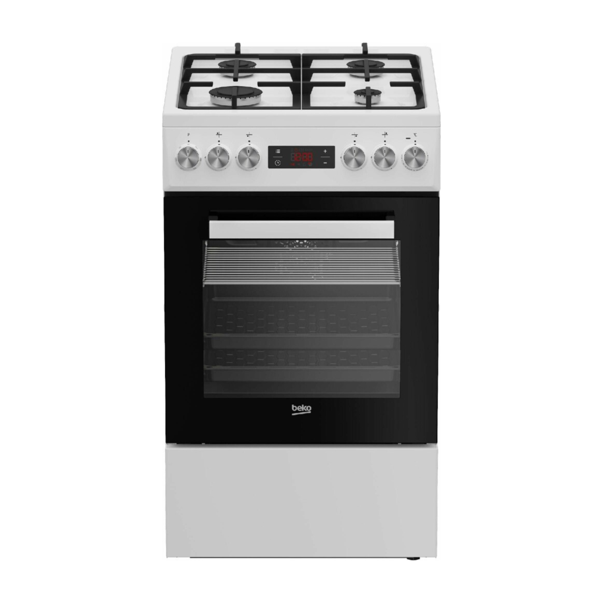 Kaasuliesi sähköuunilla Beko FSM52332DWDT, 50cm, valkoinen