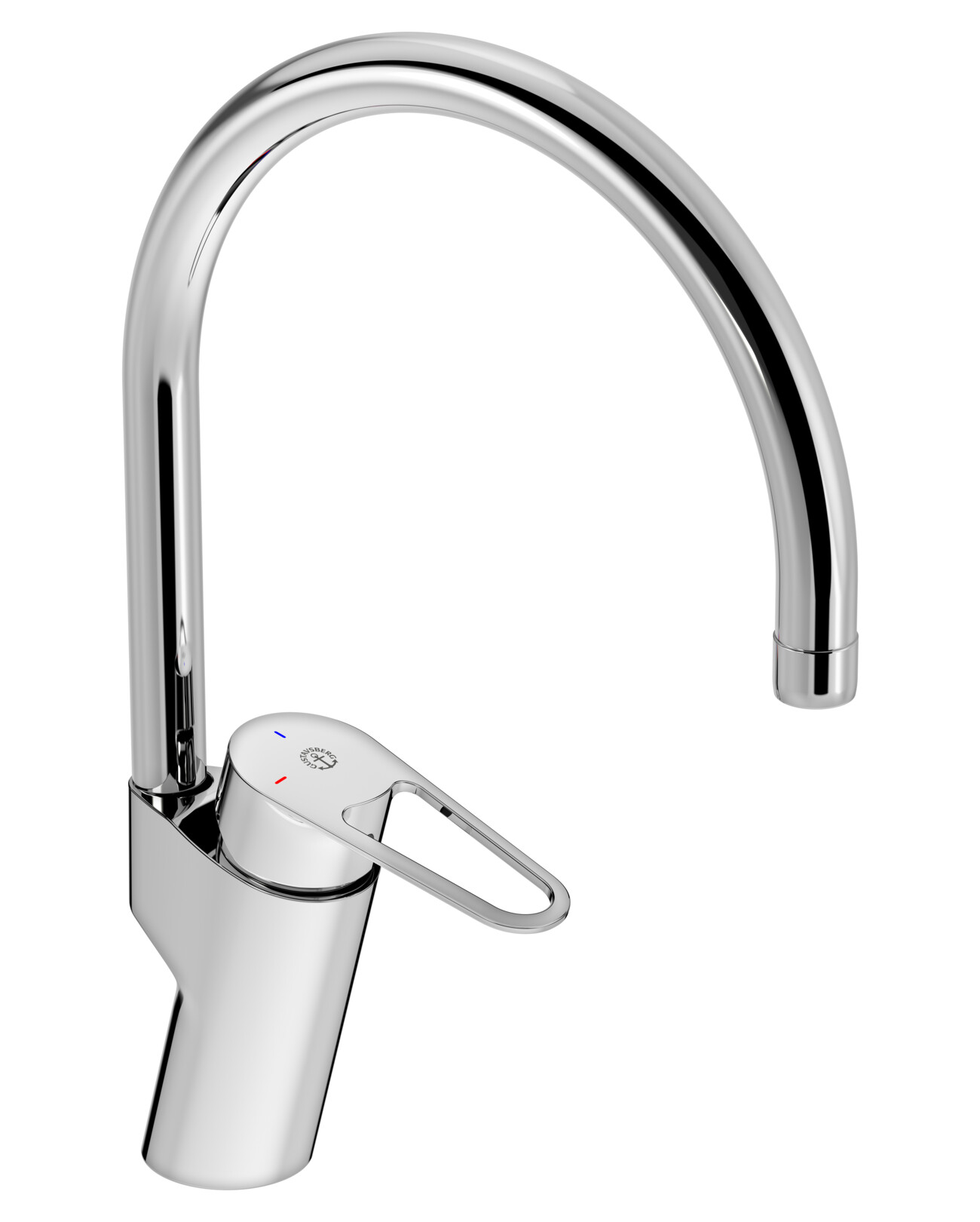 Keittiöhana Gustavsberg Nautic, korkea juoksuputki, ECO Flow enintään 5 l/m, lyijytön, kromi