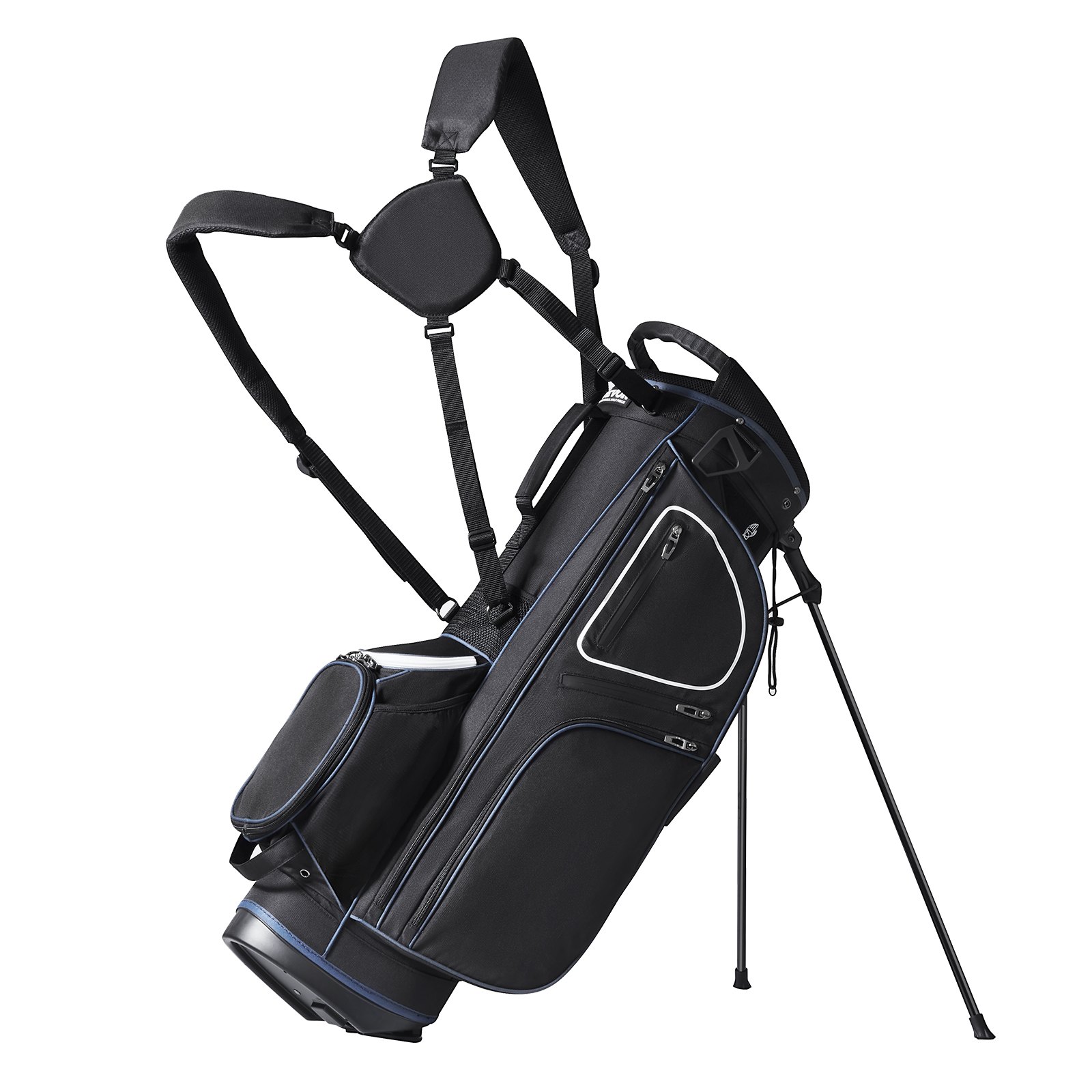 Golfbag North Craft LS-95216, 14-osainen, 89 cm, musta/valkoinen