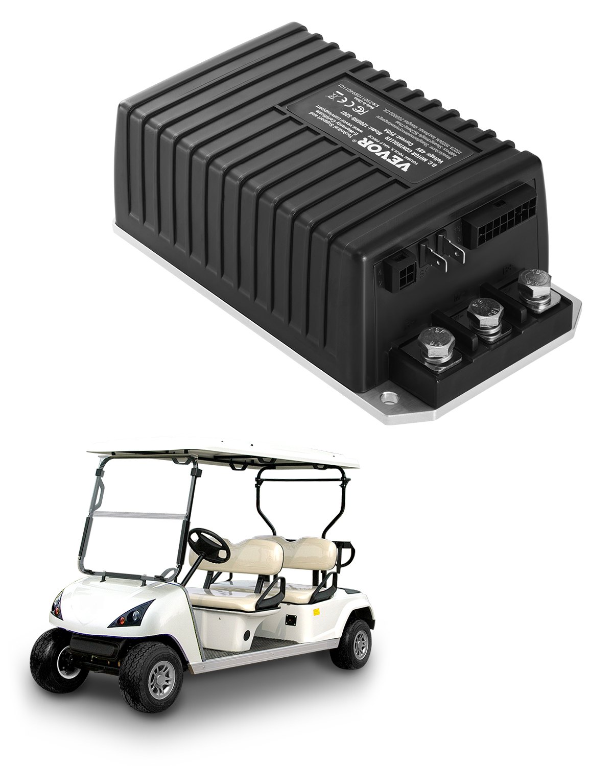 Golfkärryn nopeudensäädin North Craft, 48V, 250A, 1206HB-5201, musta