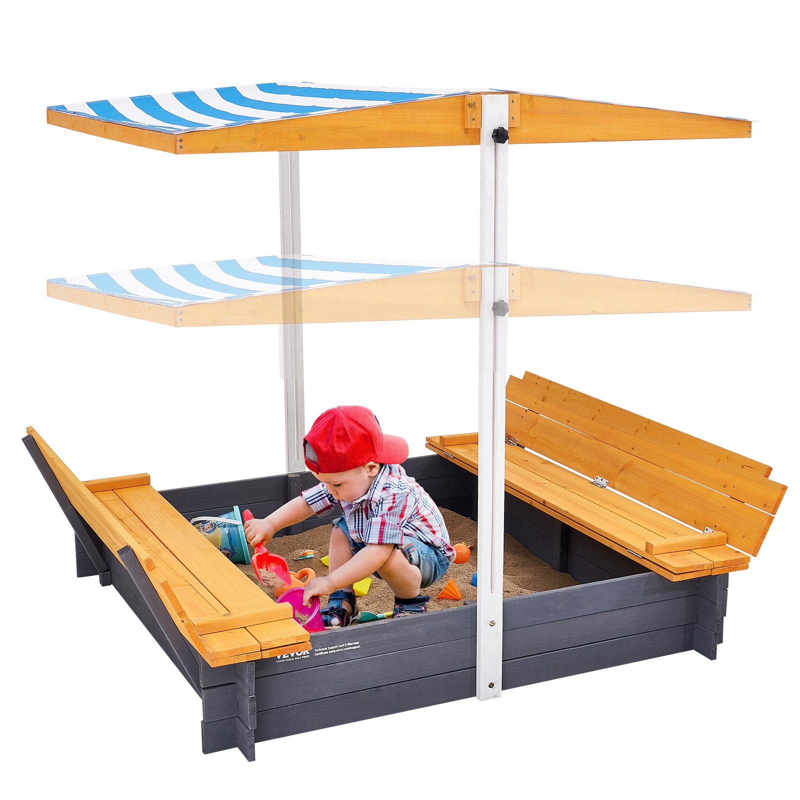 Hiekkalaatikko North Craft SG-1200G, 145x120x120cm, luonnonpuu
