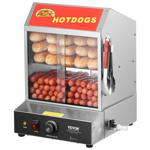 Hot-dog höyrytin North Craft, 27L, 2-kerroksinen, 30℃-85℃, ruostumaton teräs