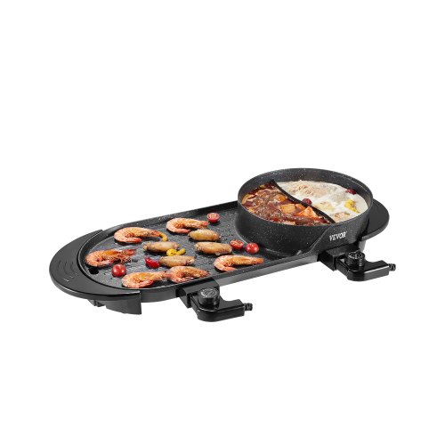 Hot Pot-Grilli North Craft YS-604, 2200W, 2.7L, Musta