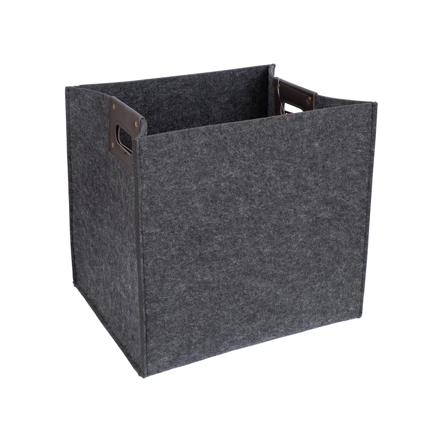 Huopalaatikko Home4You Max Felt-1, 40x32x37cm, Tummanharmaa