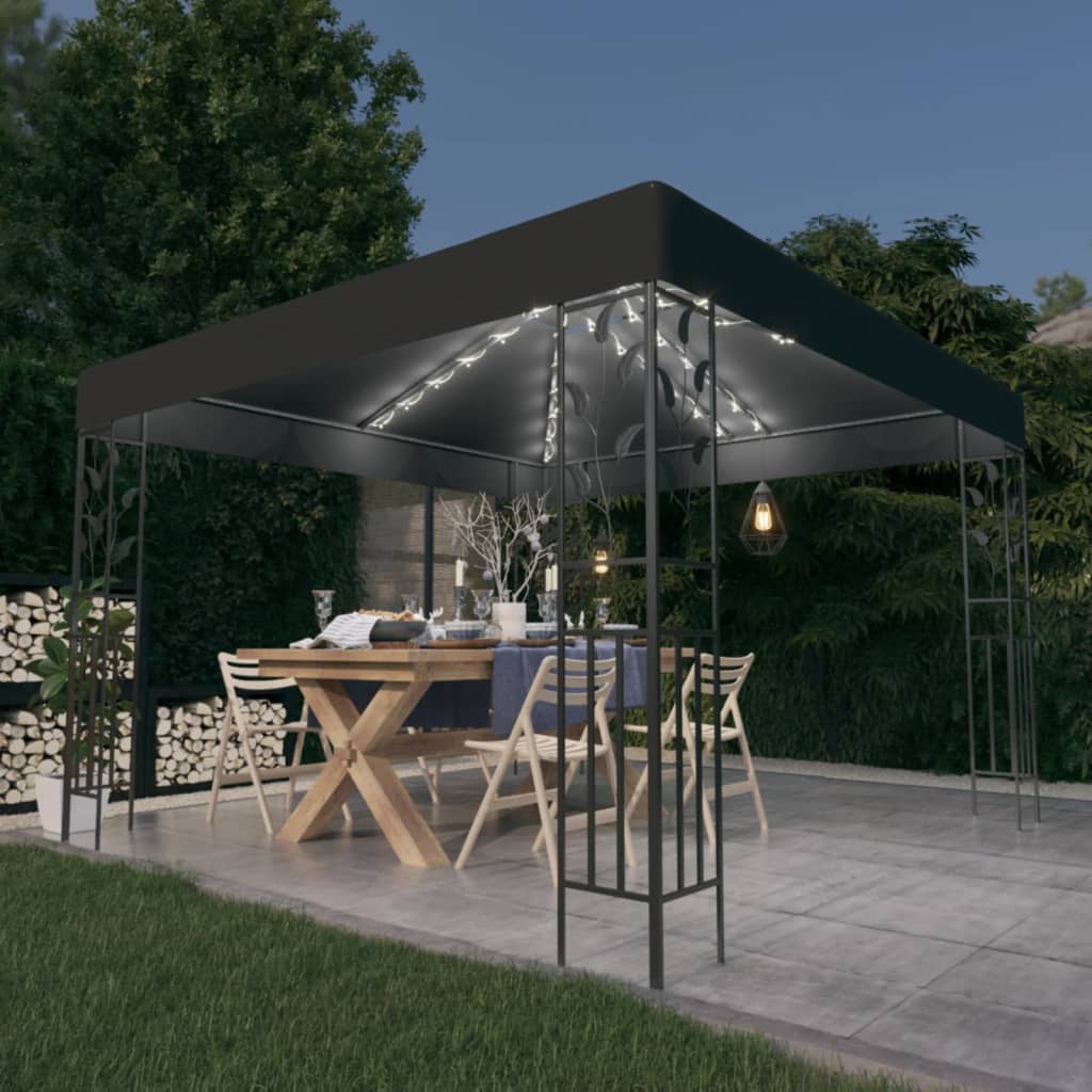Huvimaja LED-valonauhoilla, 3x3m