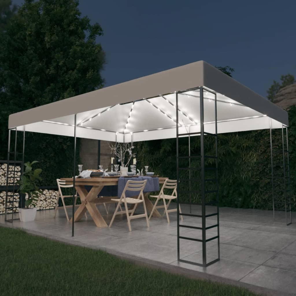 Huvimaja LED-valonauhoilla, 4x3m