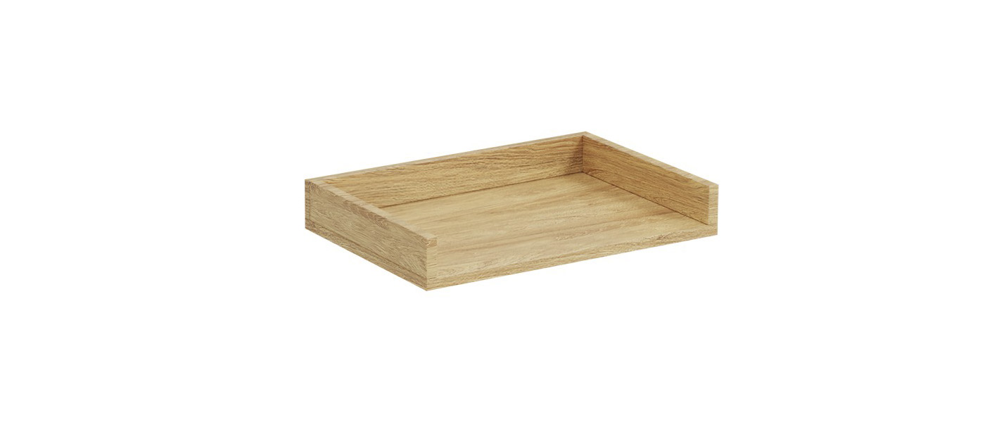 Hylly Halmar MOBIUS 50, 50x41cm, ruskea