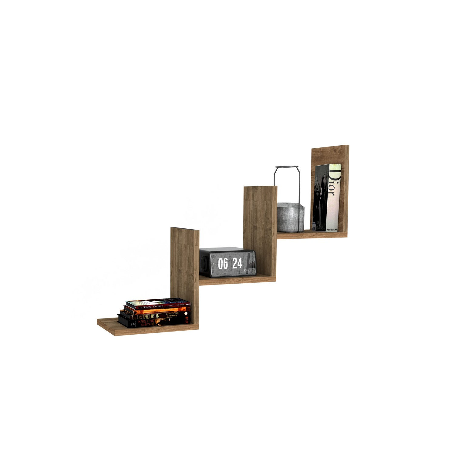 Seinähylly Valento Furniture Mist, 60x19,6x90cm, Pähkinä