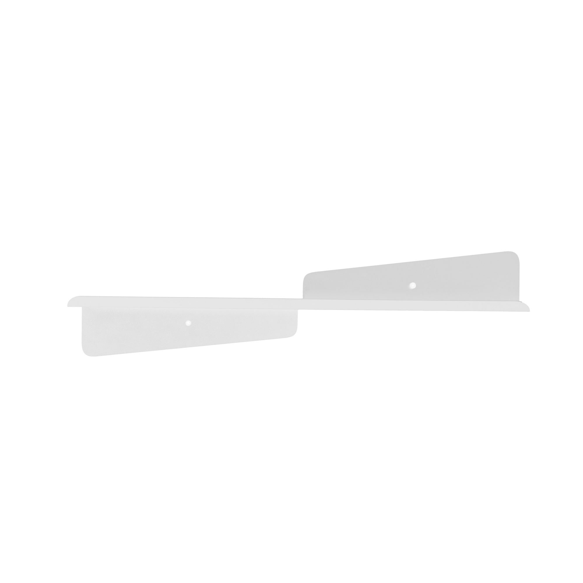 Seinähylly Valento Furniture Vlnt123Byz, 60x14cm, metalli, valkoinen