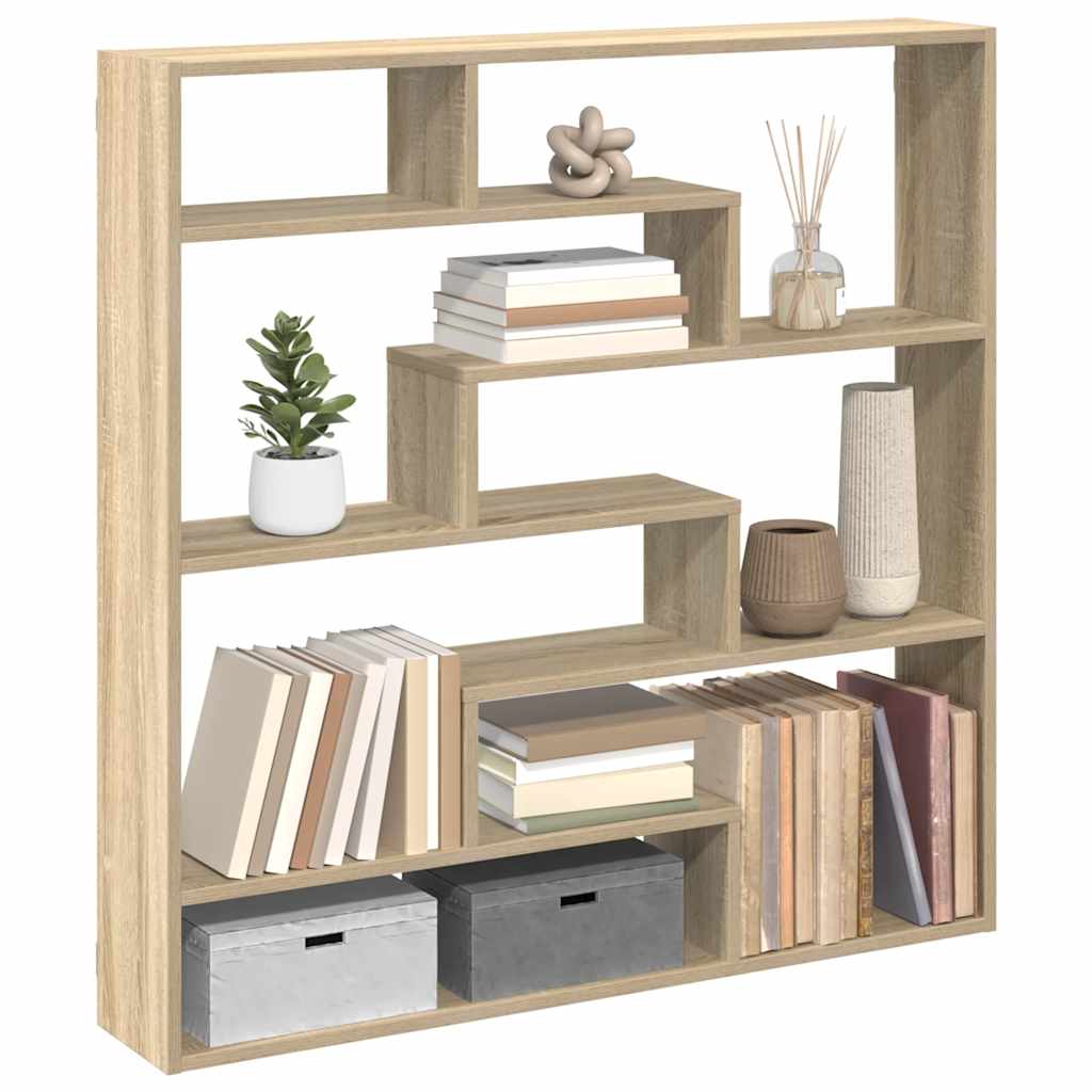 Hylly Wall Cube 7 lokeroa Sonoma Oak Engineered Wood