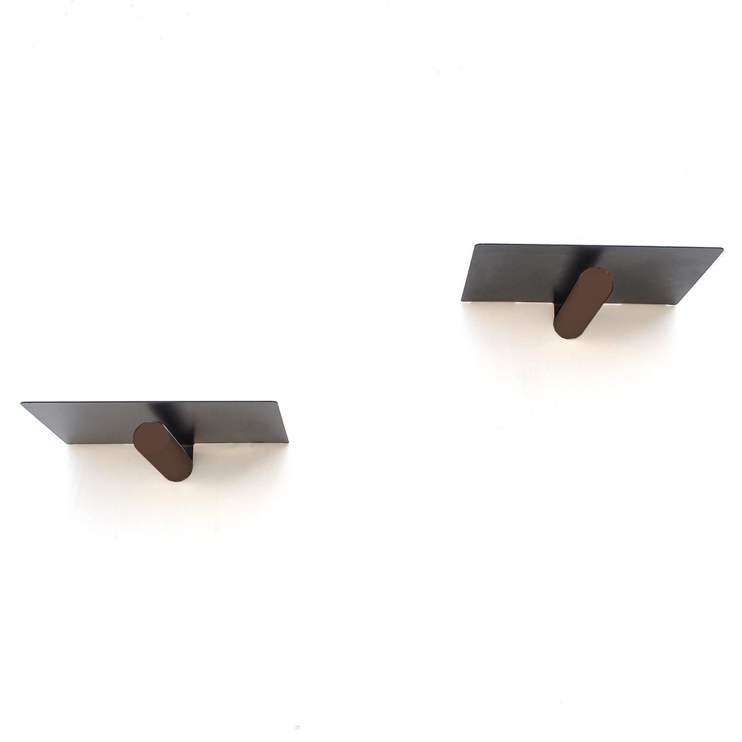 Seinähylly Valento Furniture Wr042, 21x15cm, 2 kpl, ruskea/musta