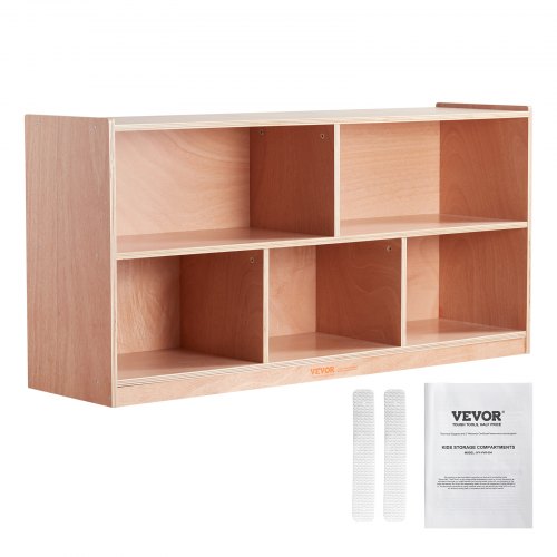 Hyllykkö North Craft Cubby, 122x33x60cm, 5-osainen, Luonnonvärinen
