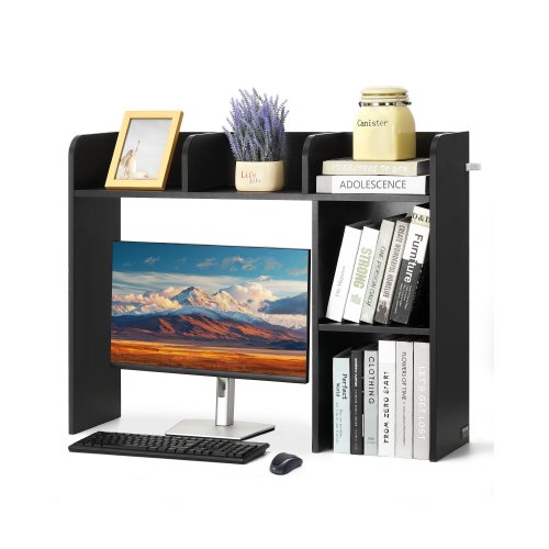 Hyllykkö työpödälle North Craft KLBS-04, 94.5x24.1x73.4cm, Musta