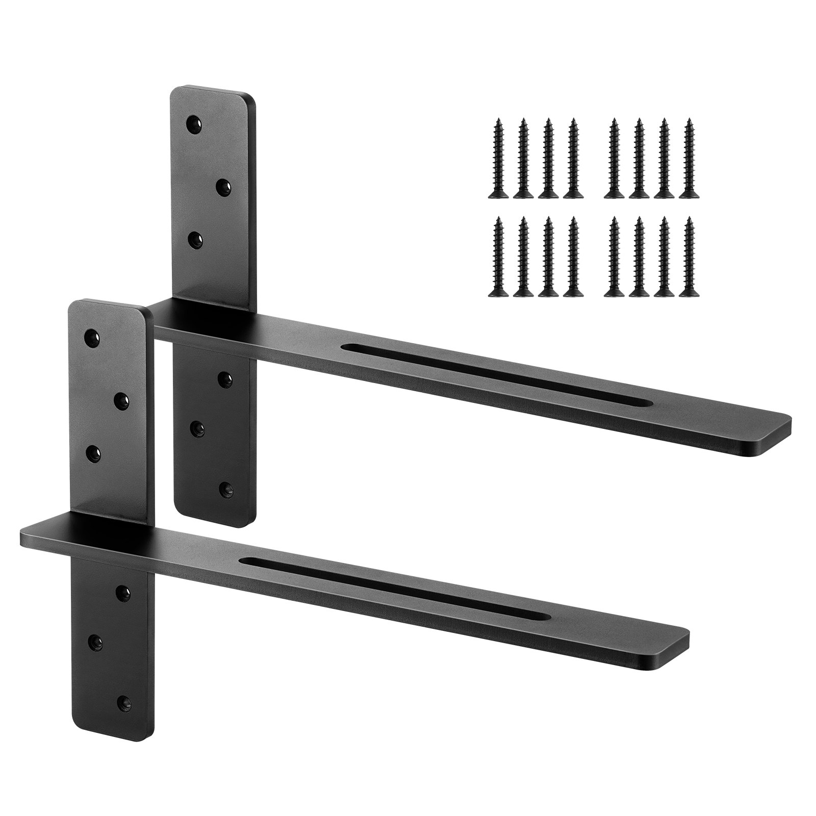 Hyllynkannattimet North Craft, 457x74x305mm, Teräs, Musta, 2kpl