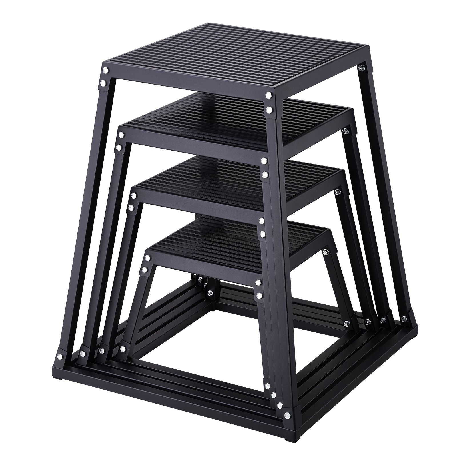 Hyppyboxi North Craft, 4-pakkaus 12&quot;/18&quot;/24&quot;/30&quot;, Musta