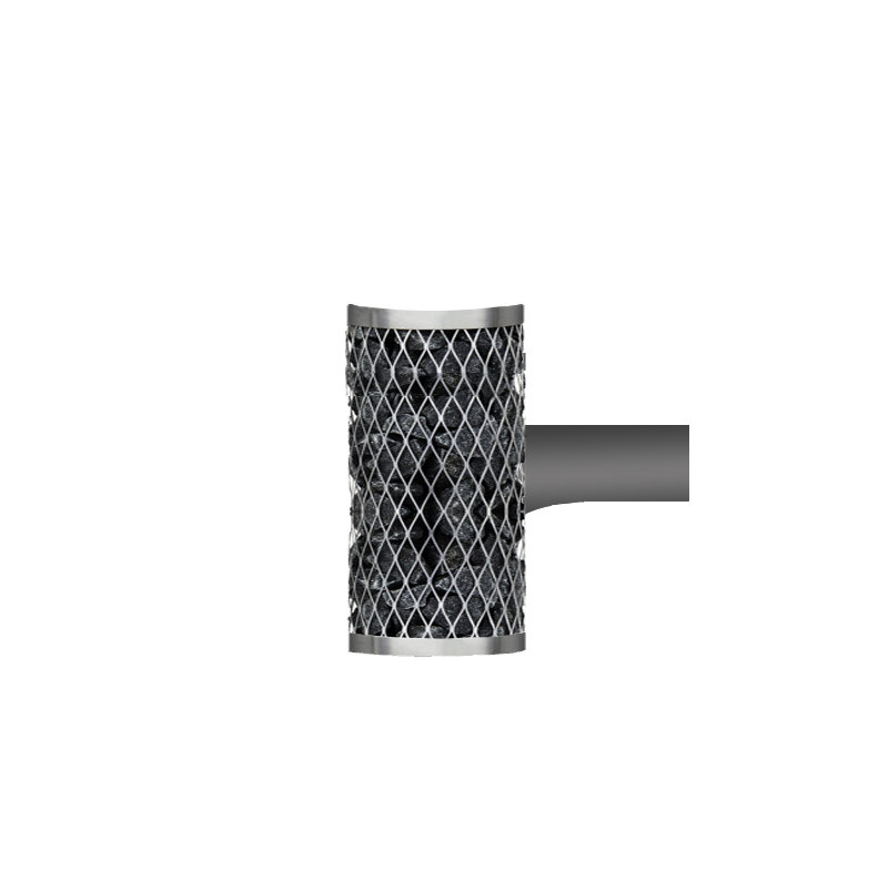 Puukiukaan Plus-verkko 50 cm + 90-asteen poistoputki IKI-Kiuas
