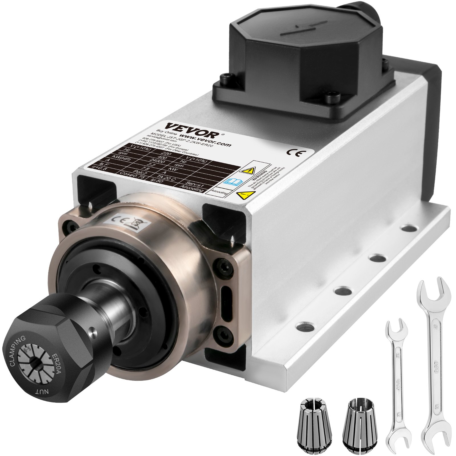 Ilmajäähdytteinen karamoottori North Craft, 2.2KW, ER20 24000RPM