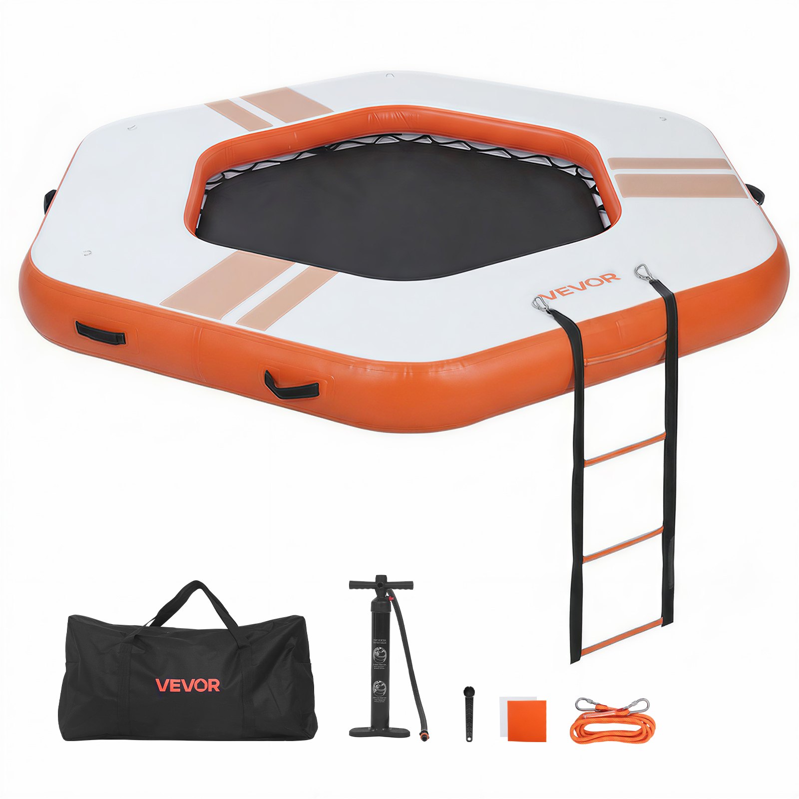 Ilmatäytteinen lautta North Craft HD260R, 260x260cm, oranssi