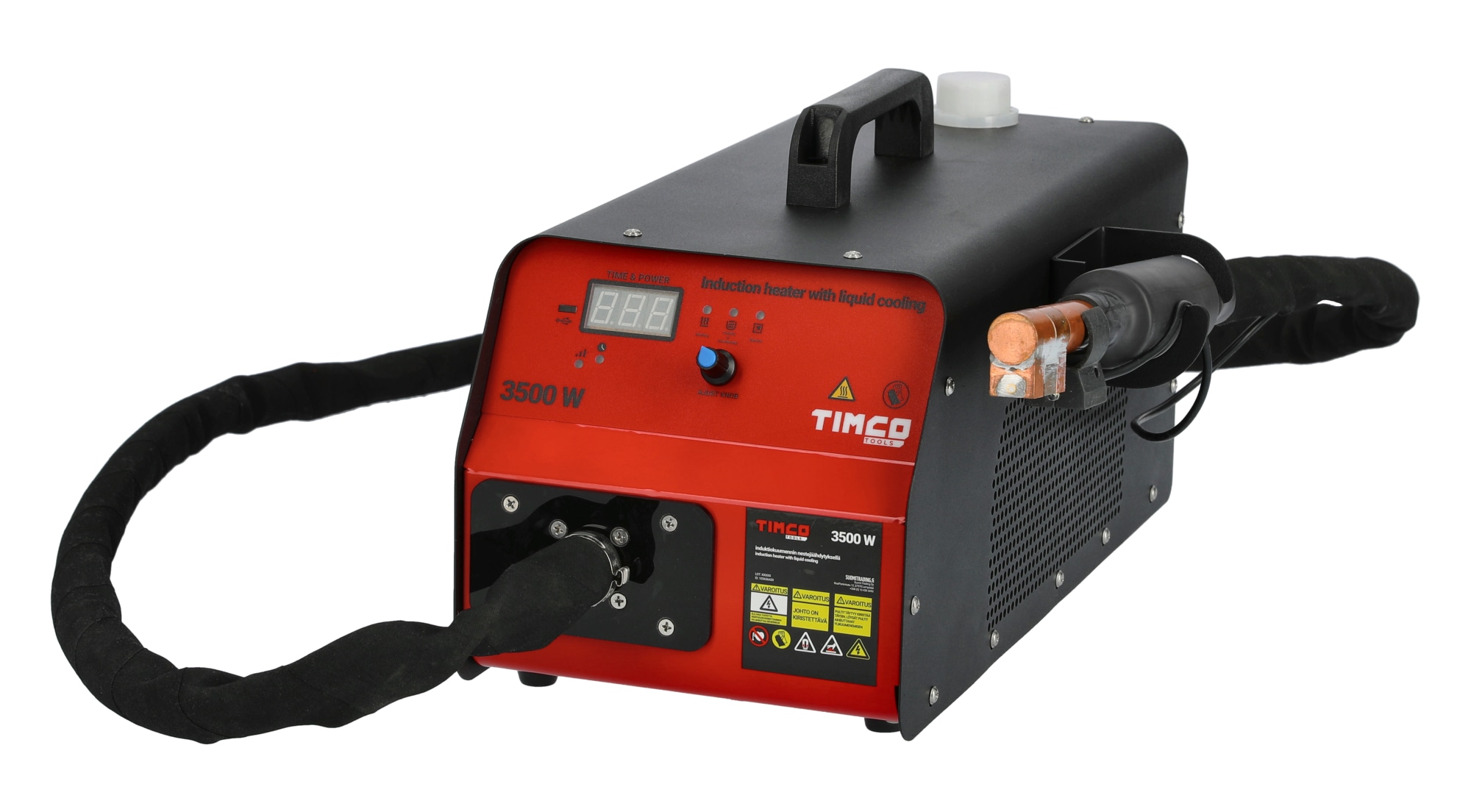 Induktiokuumennin nestejäähdytyksellä Timco, 3500 W