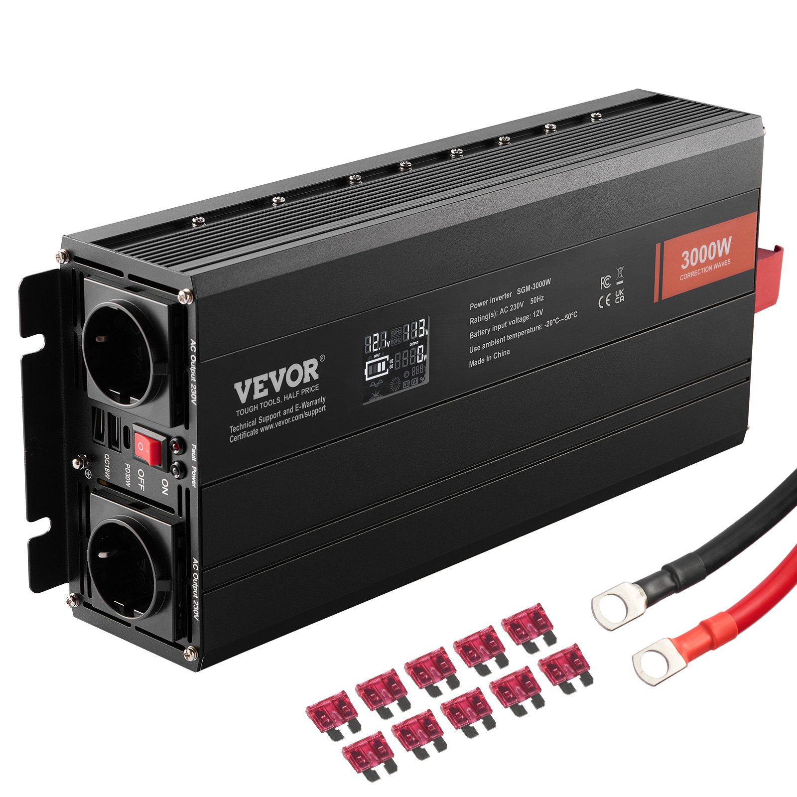 Invertteri North Craft SGM-3000W, 3000W, 42x23x15cm, musta