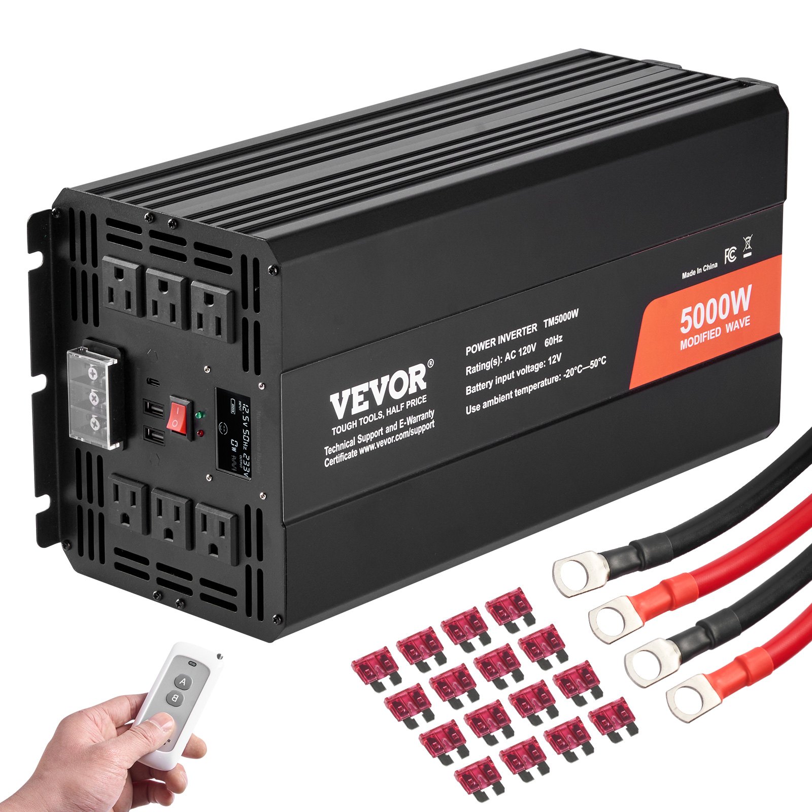 Invertteri North Craft TM5000W, 5000W, 56x30cm, hopea