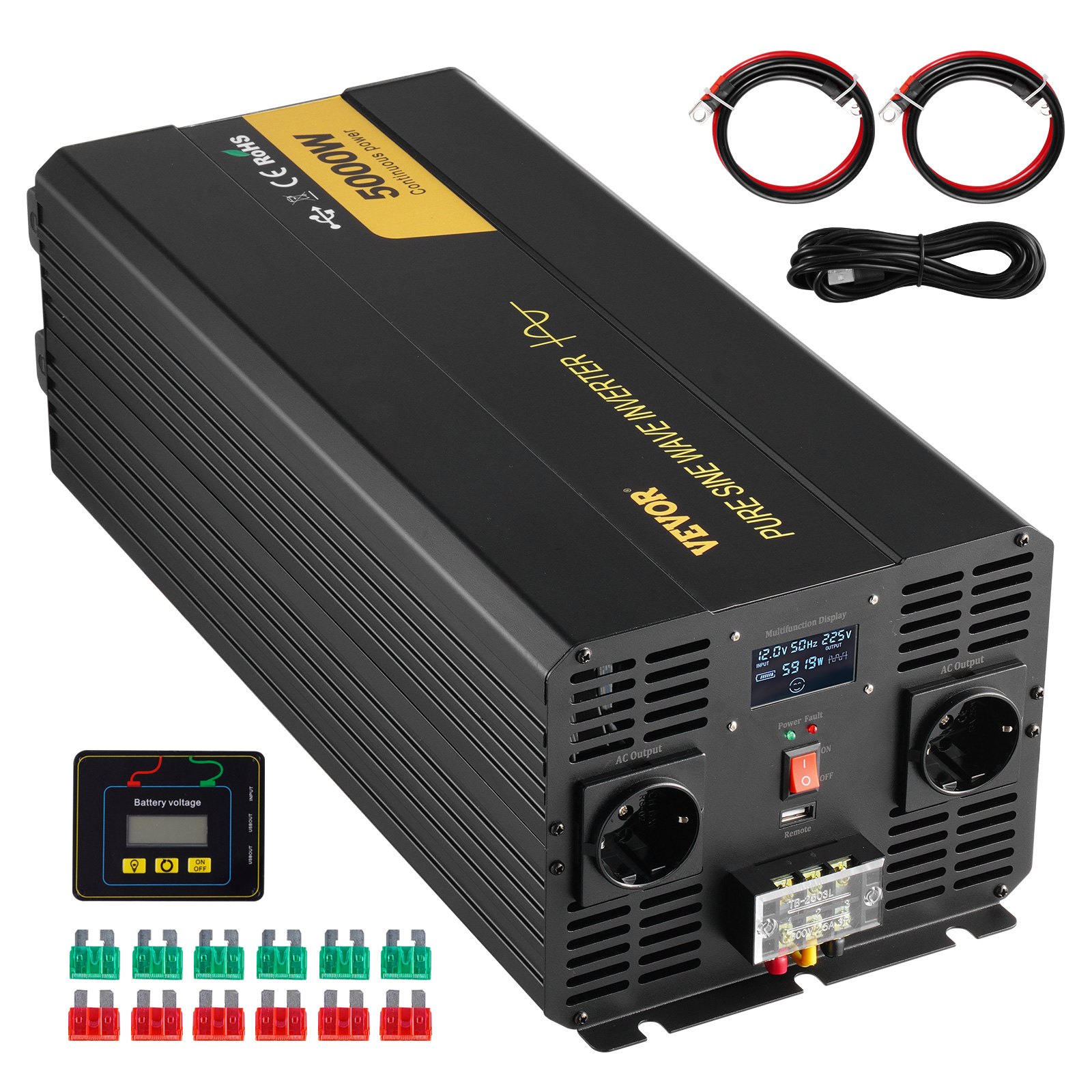 Invertteri North Craft TP-5000W, 5000W, Musta