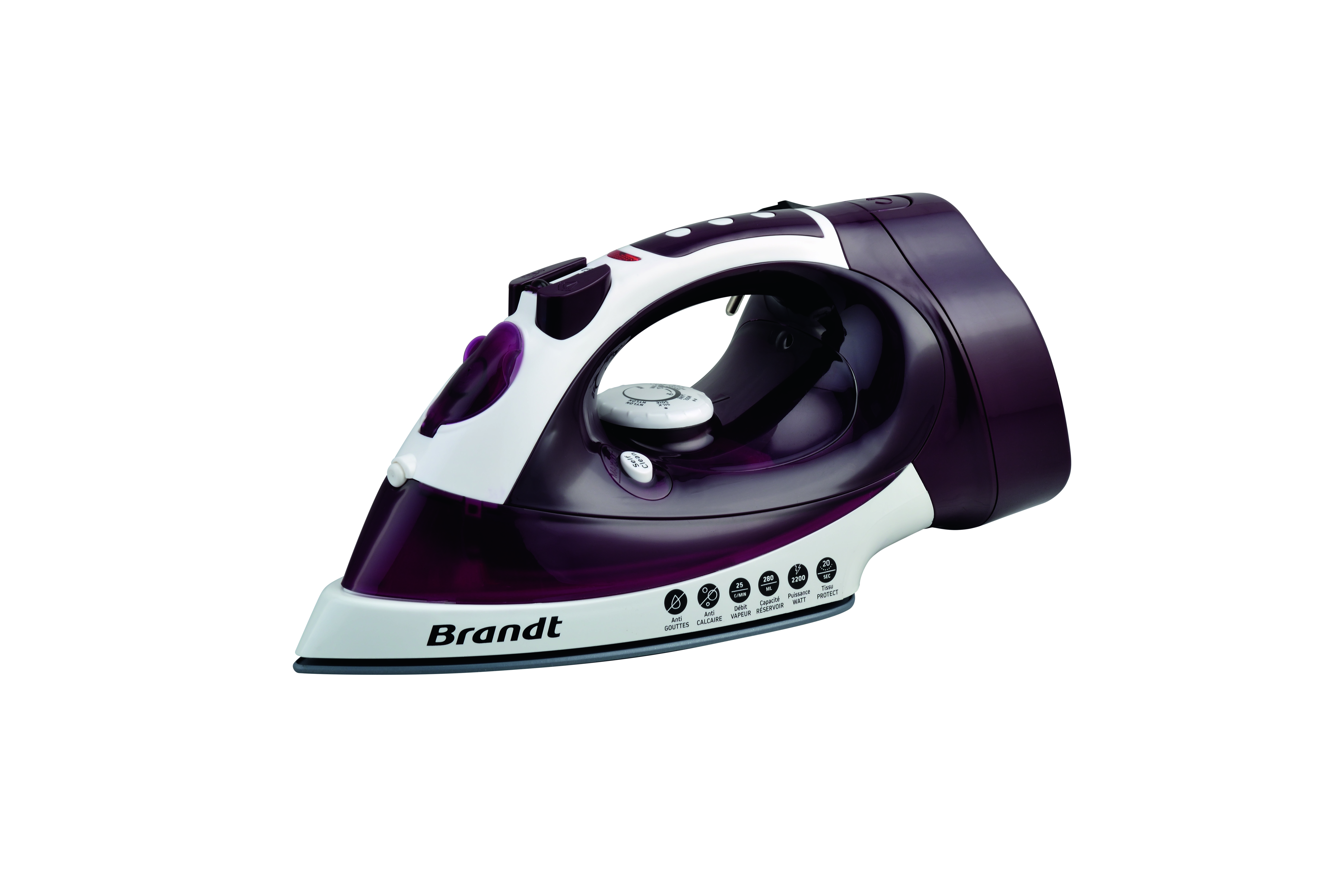 Silitysrauta Brandt BFV60P, violetti