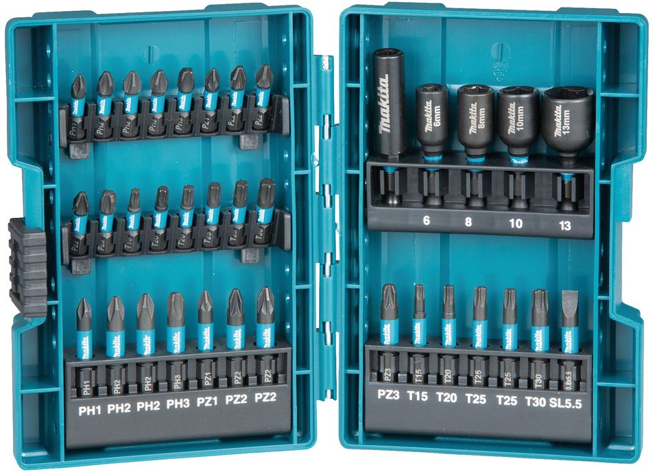 Iskuruuvauskärki/hylsysarja Makita Impact Black B-66880, 35-osainen