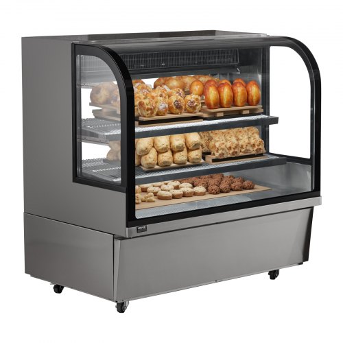 Jääkaappi vitriini North Craft, 505L, 120x82x120cm, LED-valaistus, Teräs/Lasi